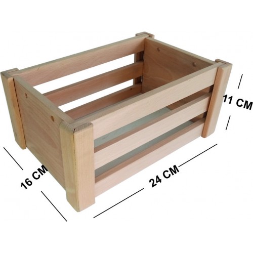 Ahşap Kasa - 24cm x 16cm x 11cm - Kayın Ağacı - Çok Amaçlı Ahşap Kasa - 24cm x 16cm x 11cm - Kayın Ağacı - Çok Amaçlı
