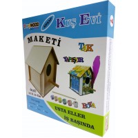 Ahşap Kuş Evi Maketi