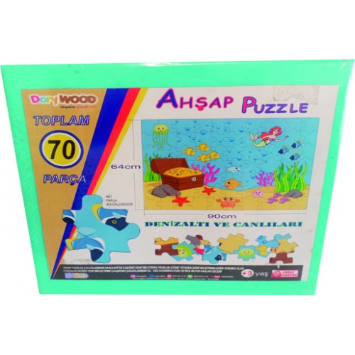 Deniz Altı Yer Puzzle'ı - 70 Parça 90cmx64cm Deniz Altı Yer Puzzle'ı - 70 Parça 90cmx64cm